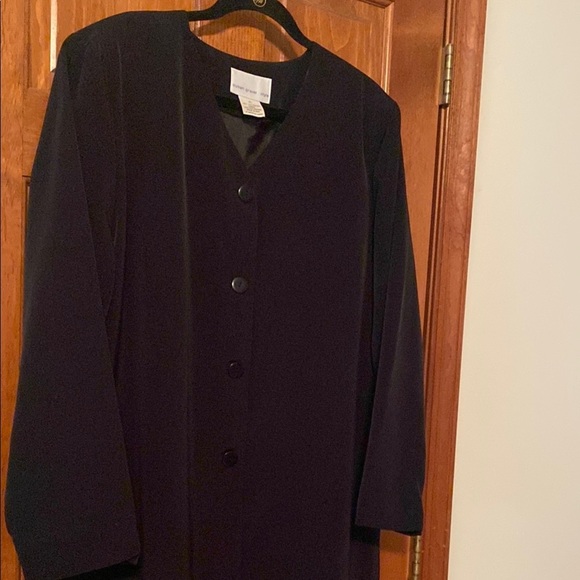 Susan Graver Black Button Front Tailored Blazer size xl - Picture 5 of 10